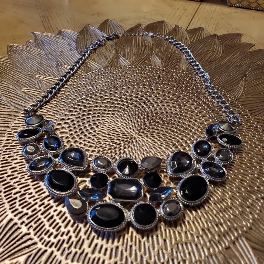 Black Silver Necklace - Thumbnail 4