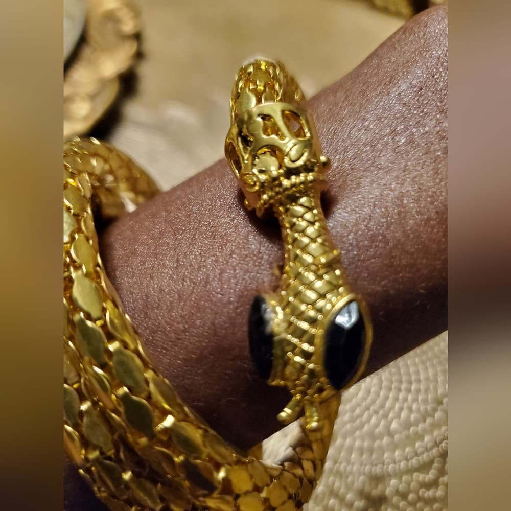 Beautiful Snake Cuff Bracelet - Thumbnail 6