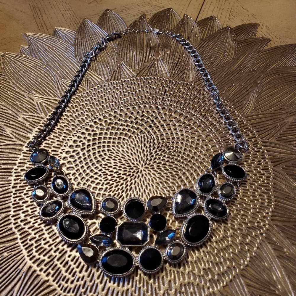 Black Silver Necklace - Thumbnail 3