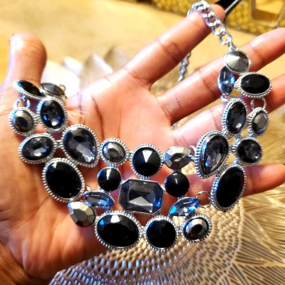Black Silver Necklace - Thumbnail 6