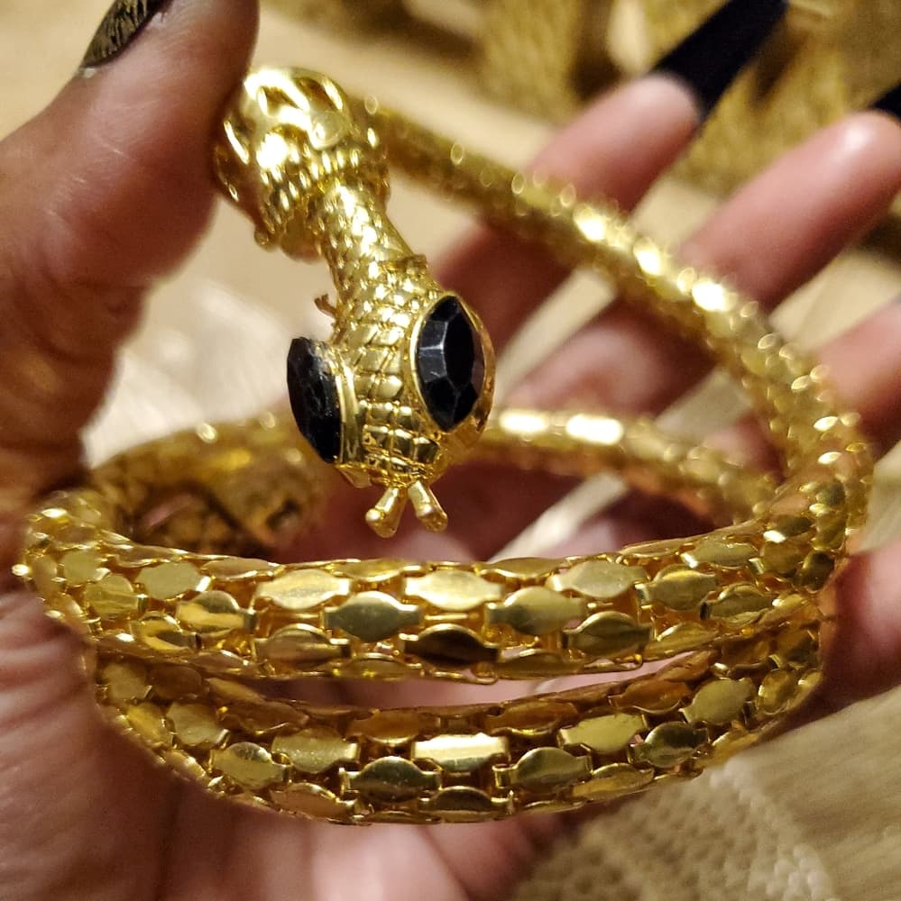 Beautiful Snake Cuff Bracelet - Thumbnail 3
