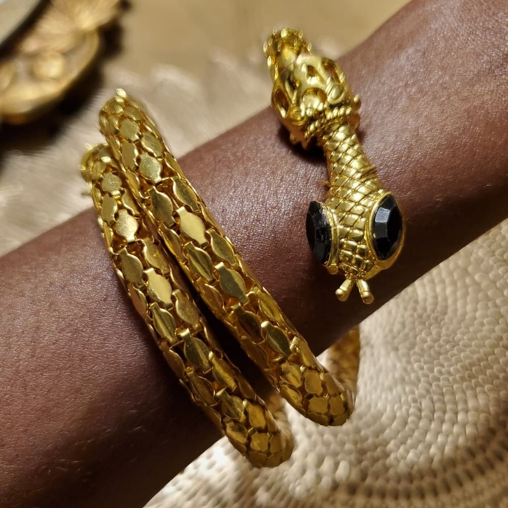 Beautiful Snake Cuff Bracelet - Thumbnail 5