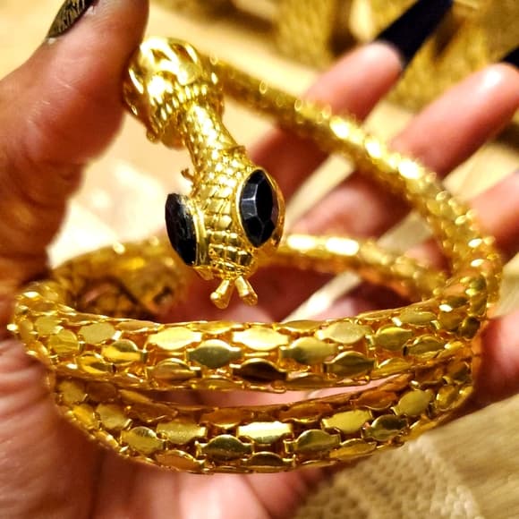 Beautiful Snake Cuff Bracelet - Thumbnail 8