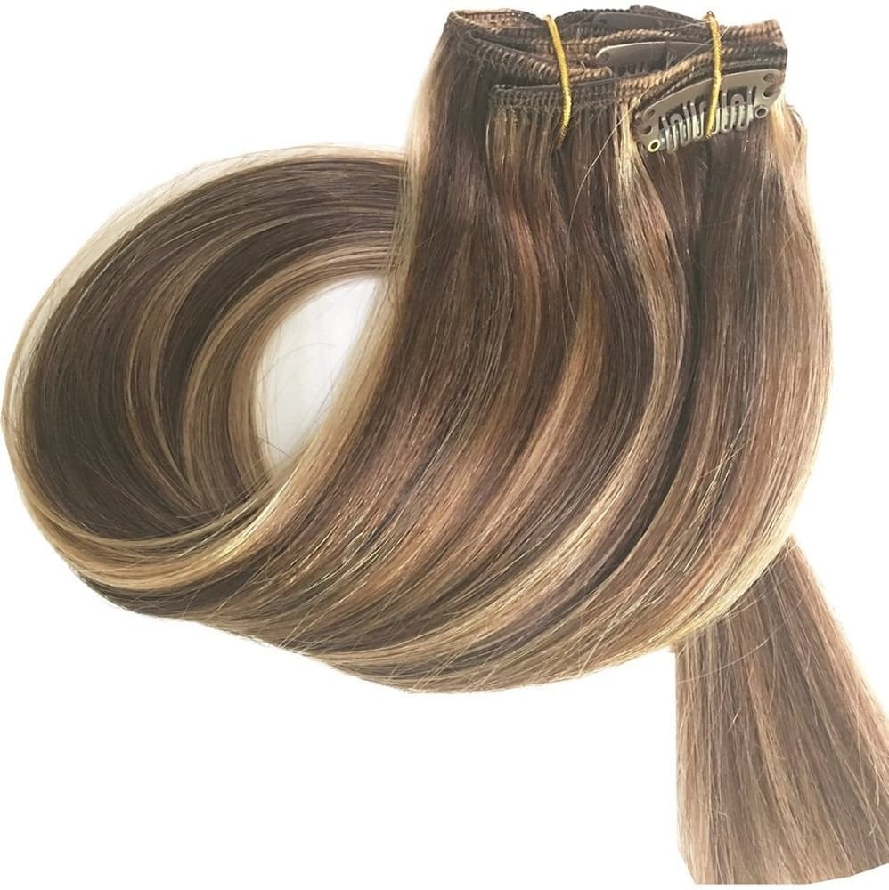 Human Hair FULL Head Clip In Extension - Thumbnail 2
