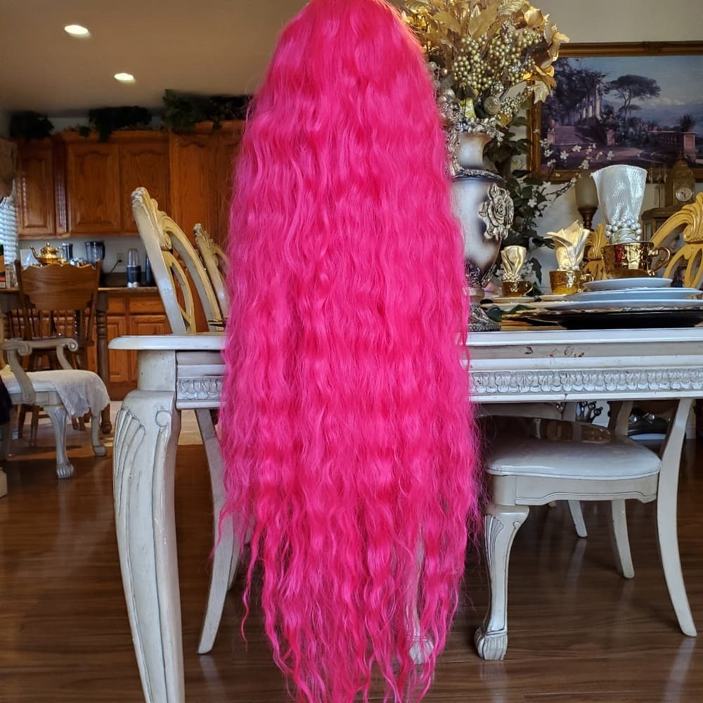 Dark Pink Beauty Lace Front Wig - Thumbnail 13