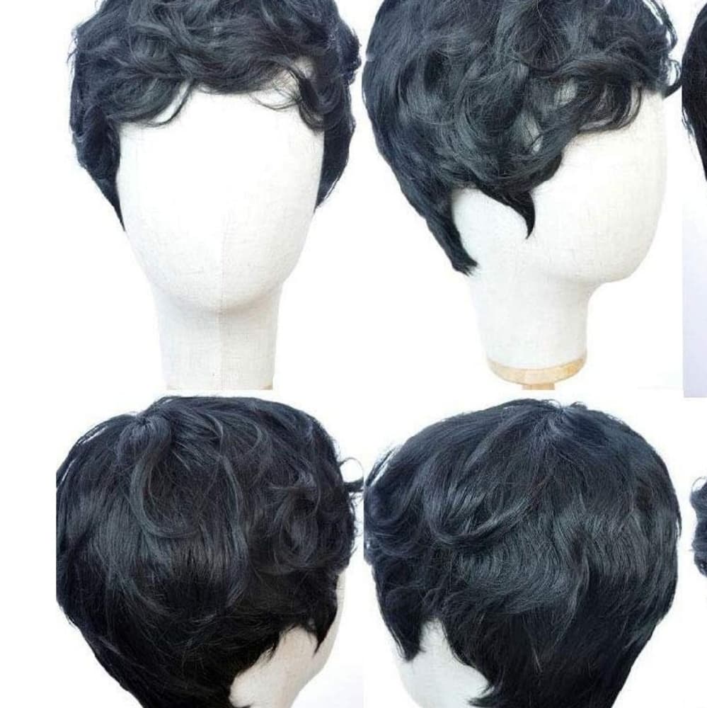 Black Beautiful Pixie Cut Wig - Thumbnail 2
