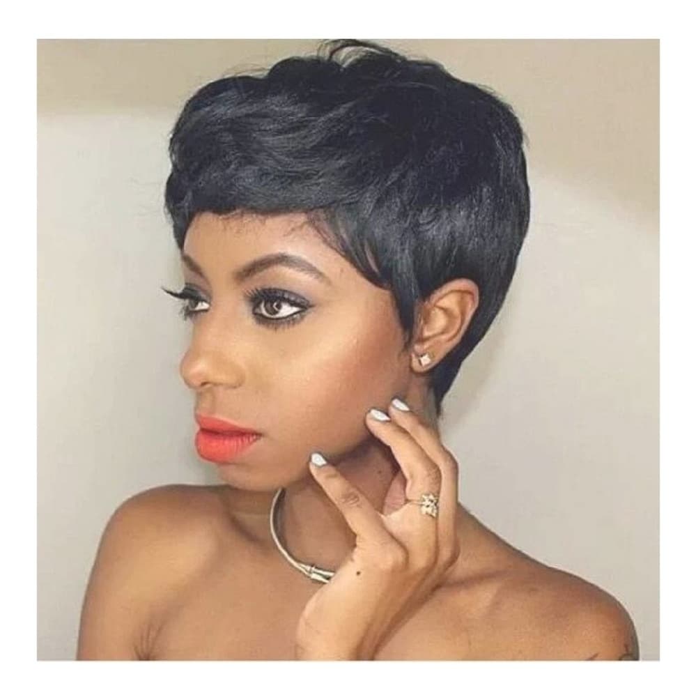 Black Beautiful Pixie Cut Wig