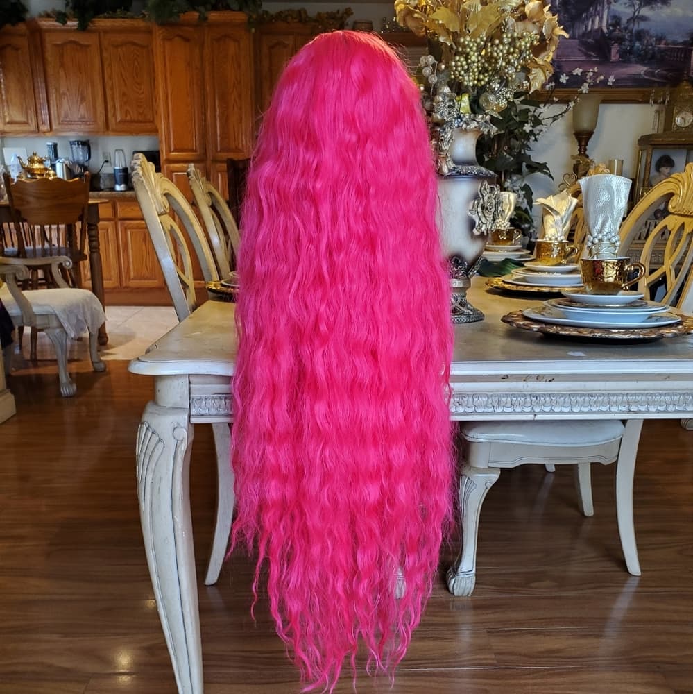 Dark Pink Beauty Lace Front Wig - Thumbnail 10