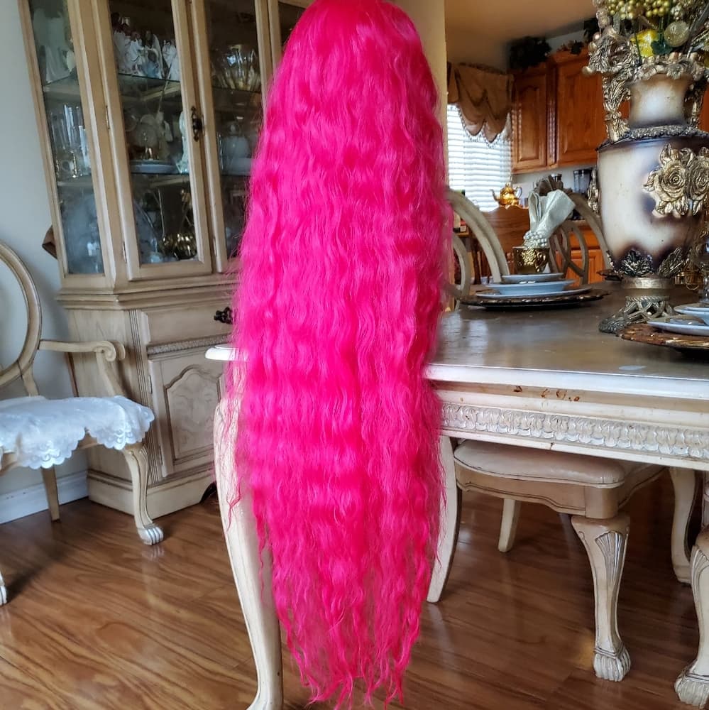 Dark Pink Beauty Lace Front Wig - Thumbnail 9