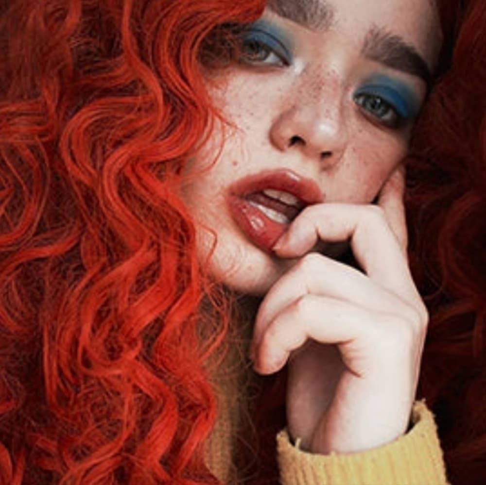 Red Curly Lace Front Wig
