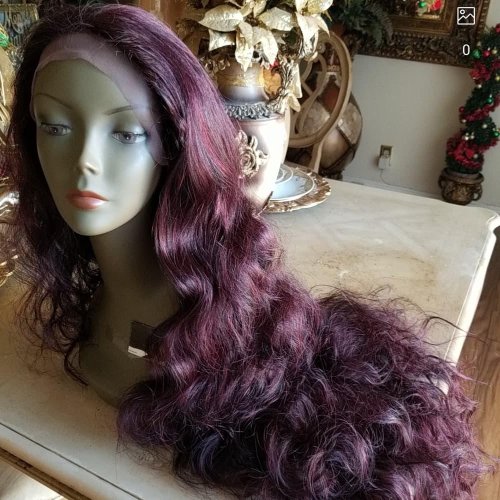 Burgundy Beauty Lace Front Wig - Thumbnail 2