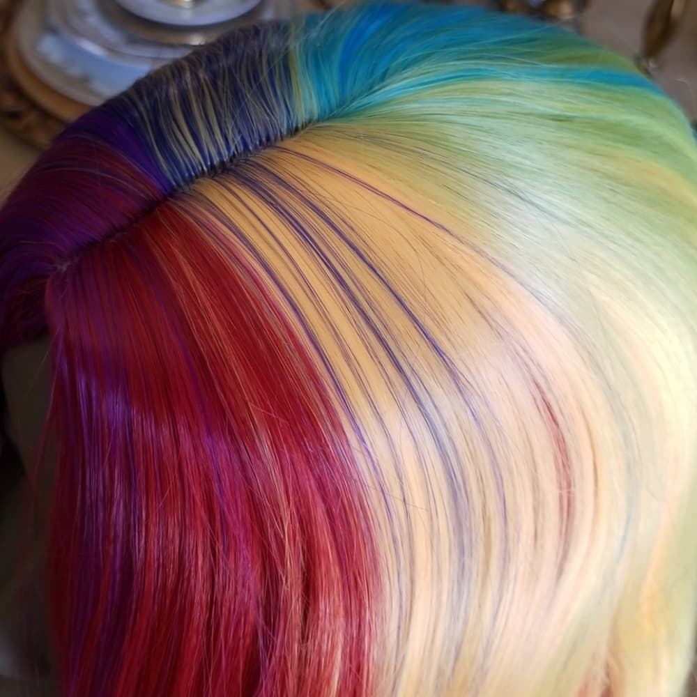 Rainbow Beauty Full Wig - Thumbnail 7