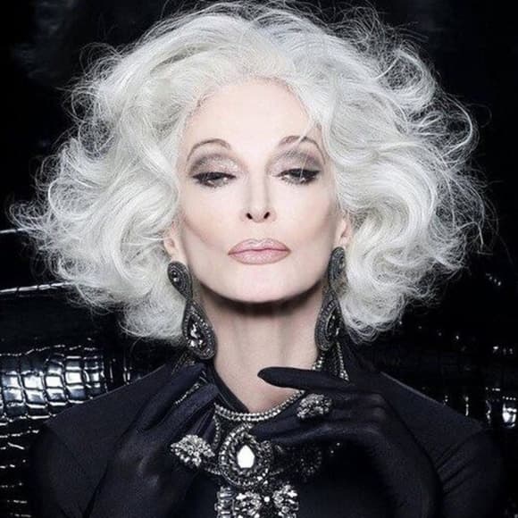 White Beauty Lace Front Wig 12-14 inches!! - Thumbnail 6