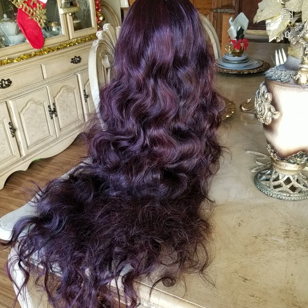 Burgundy Beauty Lace Front Wig - Thumbnail 8