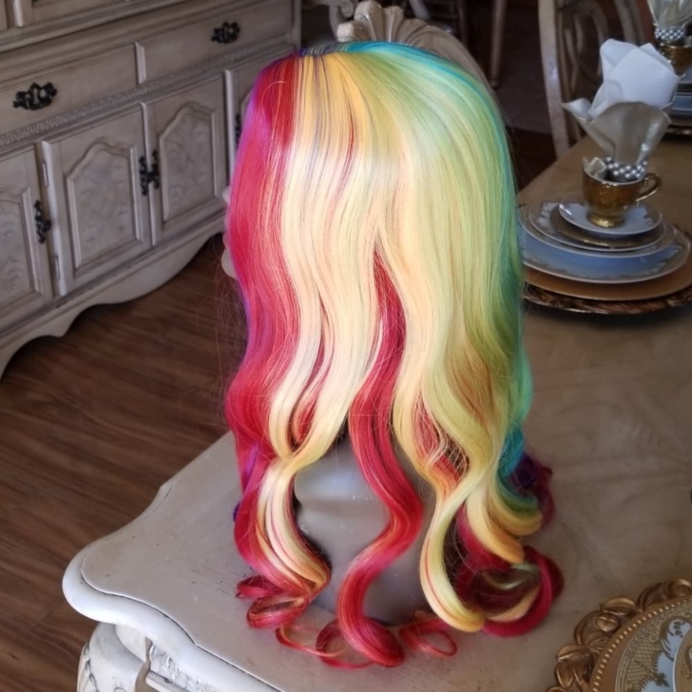 Rainbow Beauty Full Wig - Thumbnail 6
