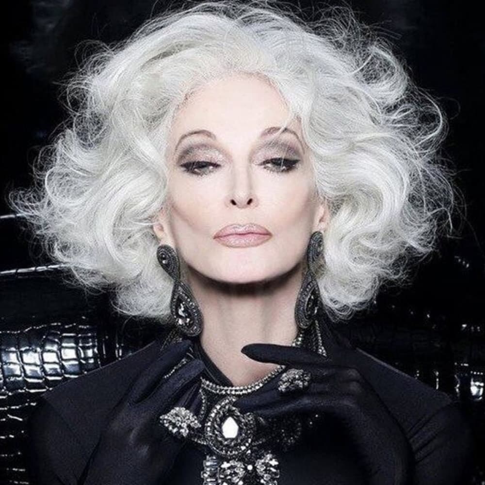 White Beauty Lace Front Wig 12-14 inches!! - Thumbnail 5