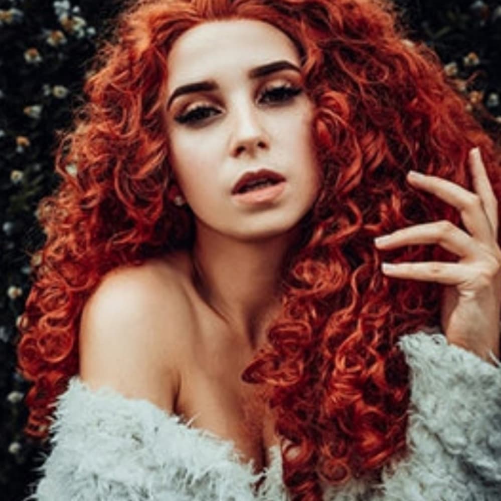 Red Curly Lace Front Wig