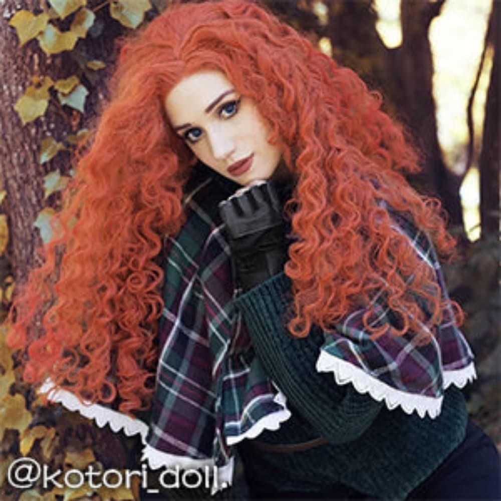 Red Curly Lace Front Wig