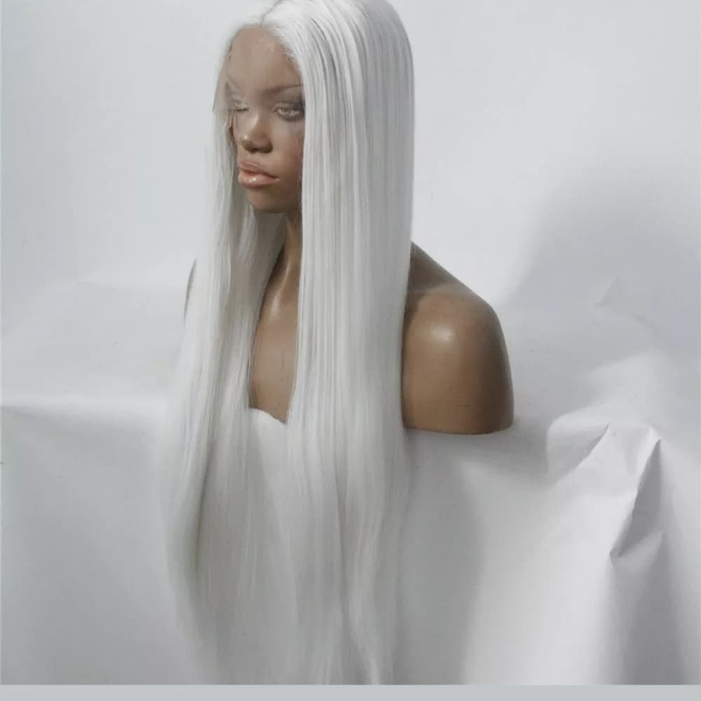 White Beauty Lace Front Wig - Thumbnail 4