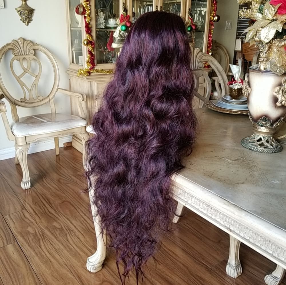 Burgundy Beauty Lace Front Wig - Thumbnail 5