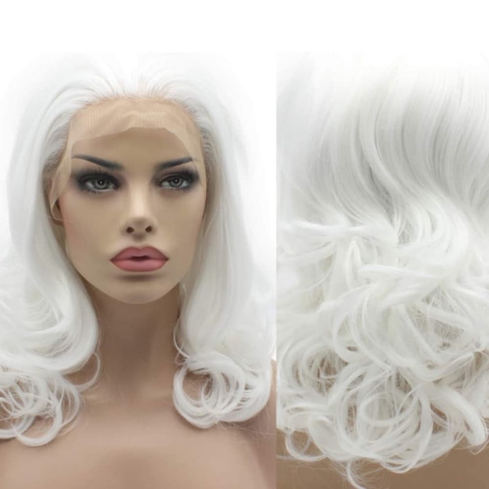 White Beauty Lace Front Wig 12-14 inches!! - Thumbnail 4