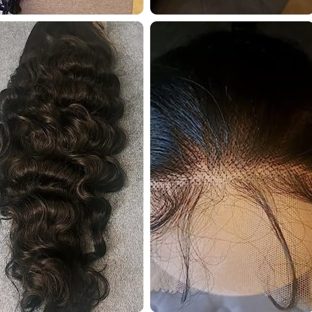Black Body Wave Lace Front Wig - Thumbnail 2
