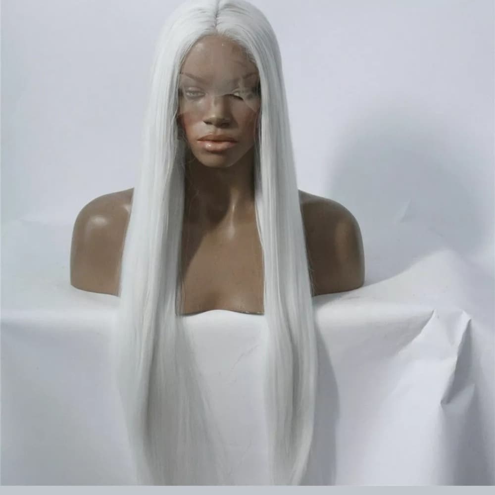 White Beauty Lace Front Wig