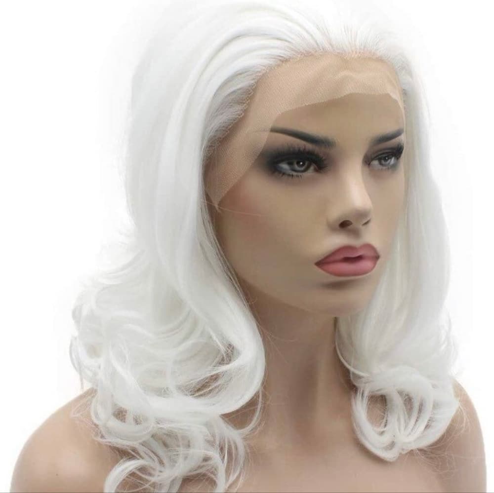 White Beauty Lace Front Wig 12-14 inches!! - Thumbnail 2
