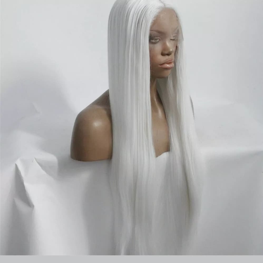 White Beauty Lace Front Wig - Thumbnail 3