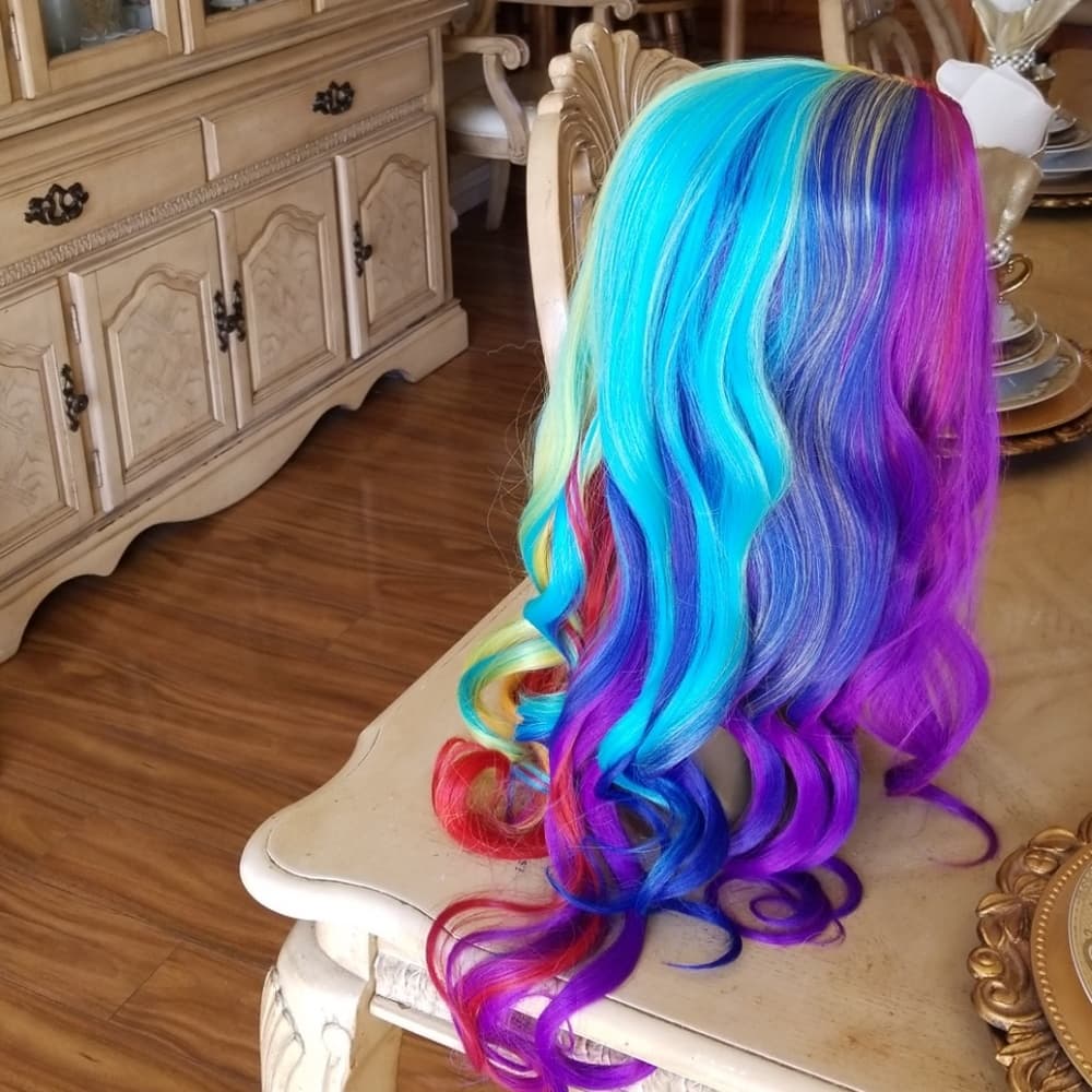 Rainbow Beauty Full Wig - Thumbnail 5