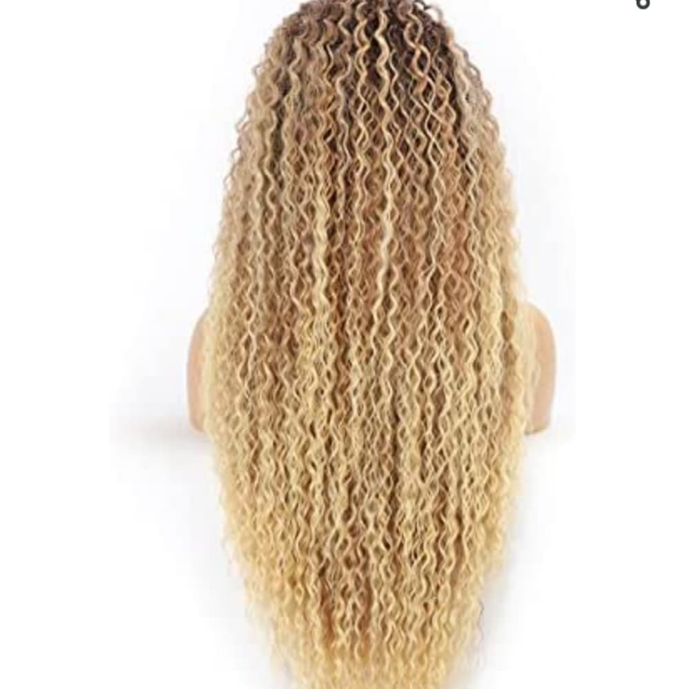 Ombre Curly Wave Lace Front Wig - Thumbnail 7
