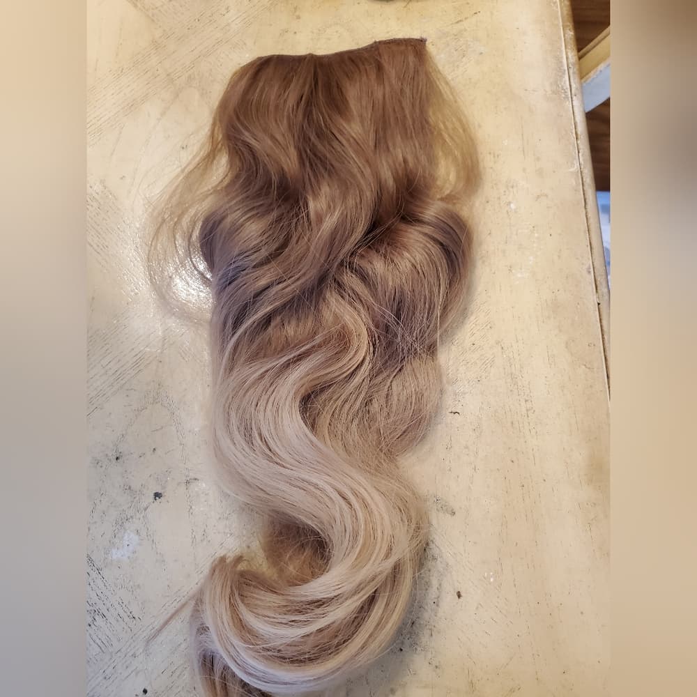 💖💖💖FLASH SALE💖💖💖 Ombre Blonde Full Head clip in Extension - Thumbnail 4