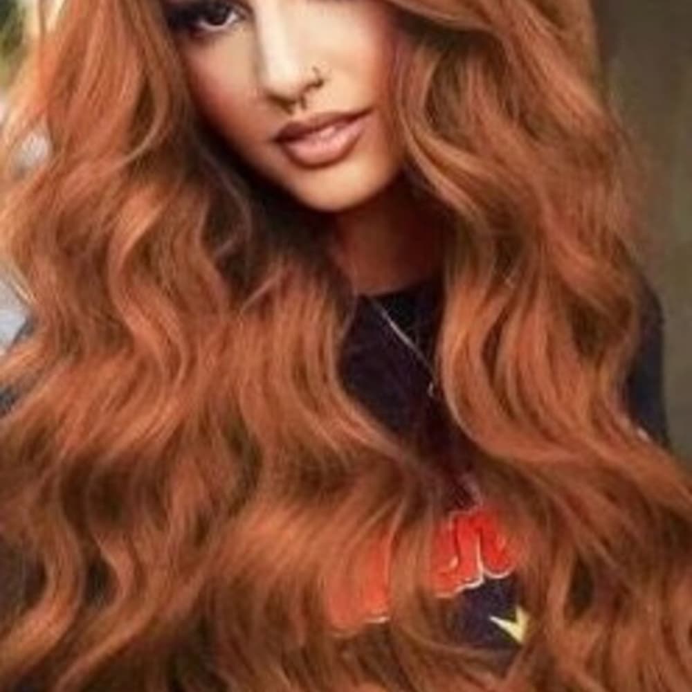 Copper Lace Front Wig - Thumbnail 5
