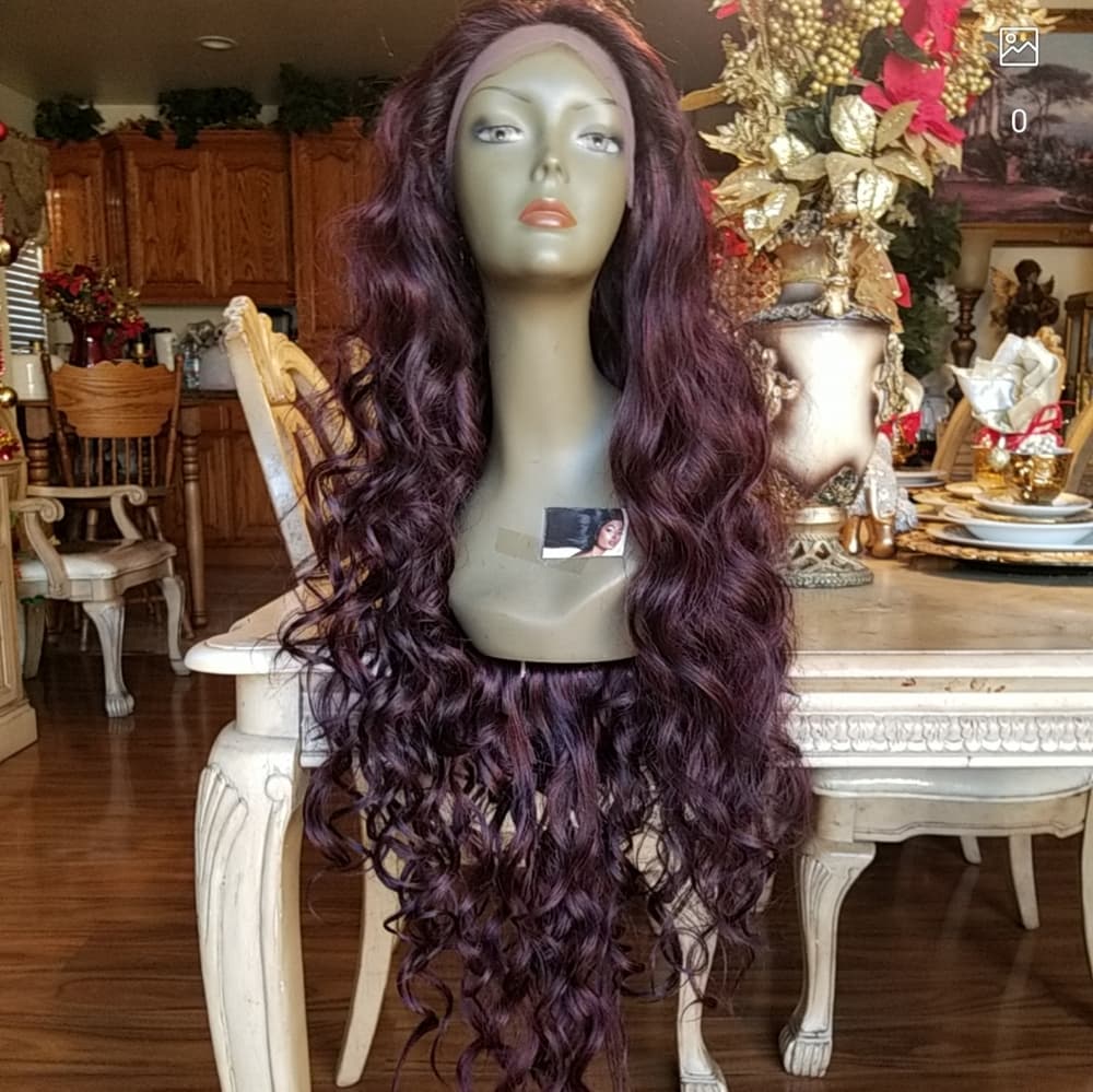 Burgundy Beauty Lace Front Wig - Thumbnail 3