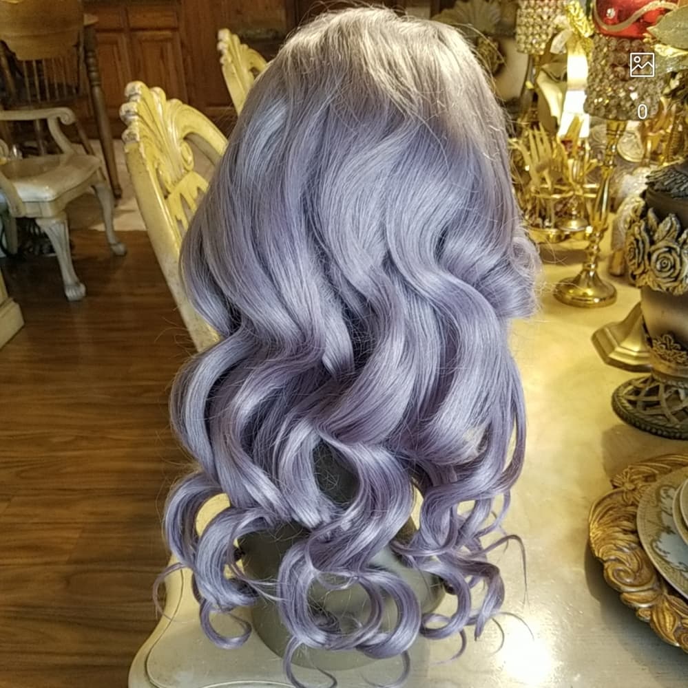 Gray Virgin Remy Human Hair Lace Front Wig!! - Thumbnail 4