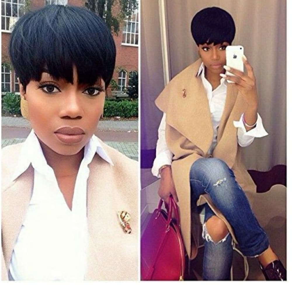 Virgin Human Hair Wig - Thumbnail 4