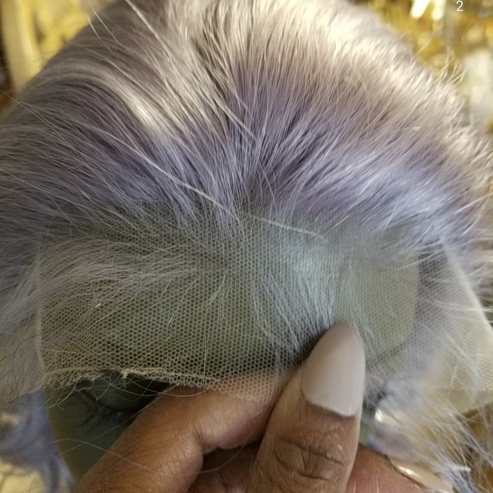 Gray Virgin Remy Human Hair Lace Front Wig!! - Thumbnail 3