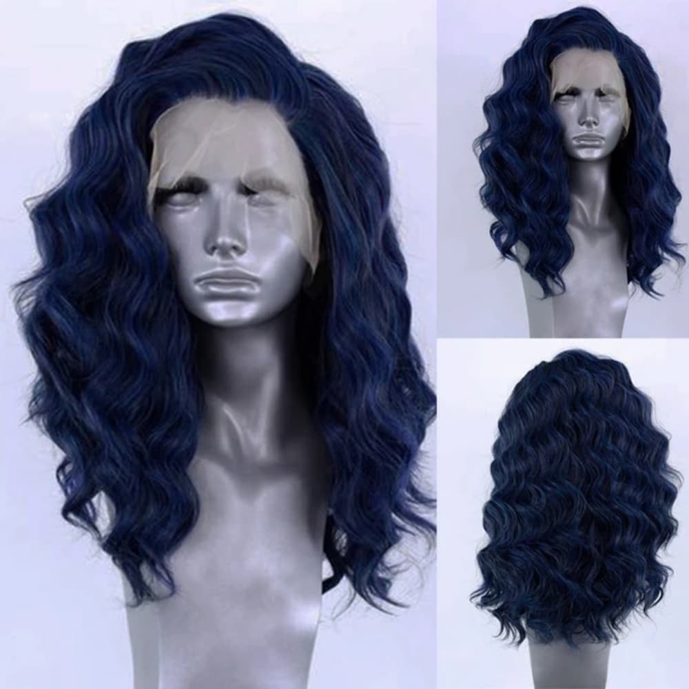 Human Hair Blend Lace Front Wig