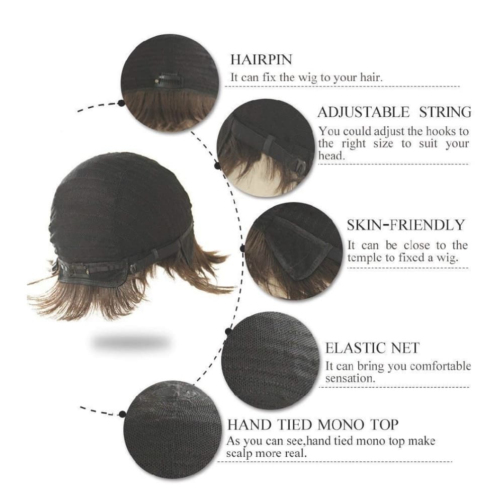 Virgin Human Hair Wig - Thumbnail 3