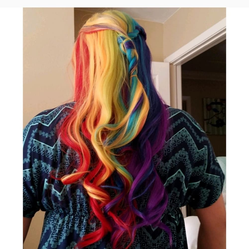 Rainbow Beauty Wig Heat Resistant Synthetic hair - Thumbnail 6
