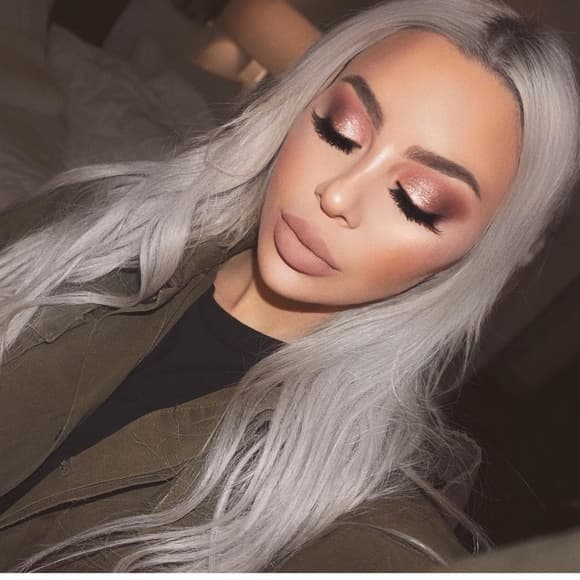 Gray Silver Full Head Clip in Extension - Thumbnail 6
