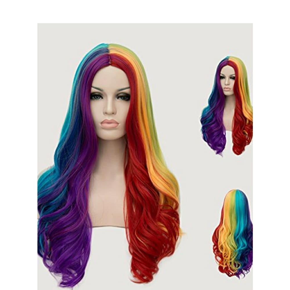 Rainbow Beauty Wig Heat Resistant Synthetic hair - Thumbnail 5