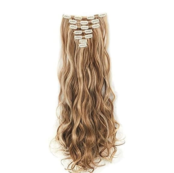 Blonde Highlights Clip in Extensions - Thumbnail 4