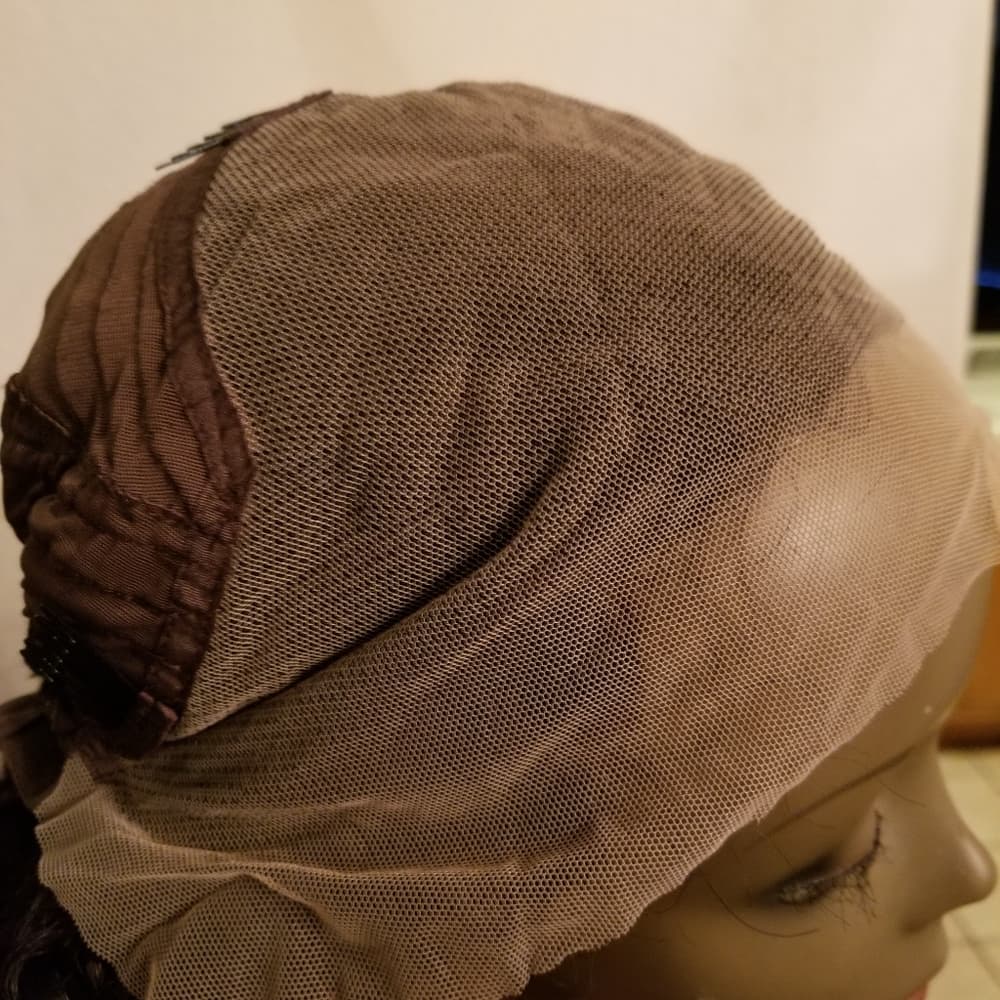 Black Curly Human Hair Wig - Thumbnail 3