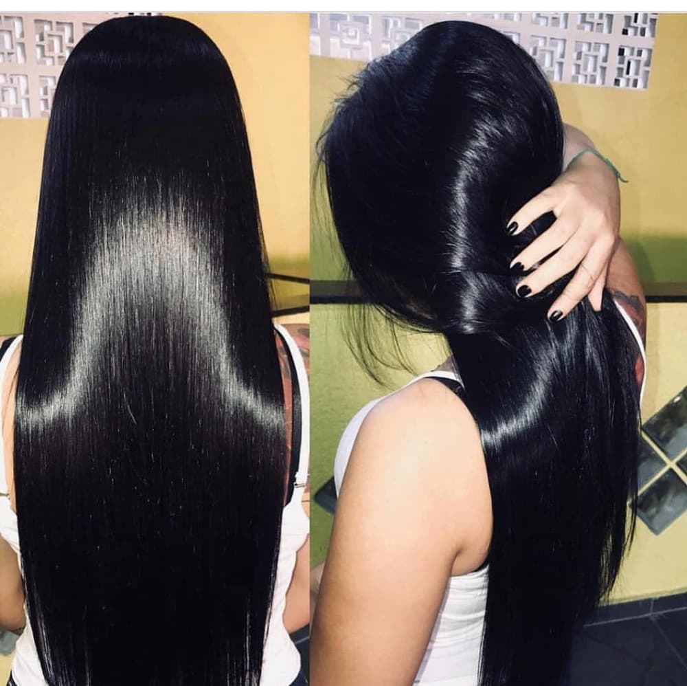 Black Full Head clip in Extensions - Thumbnail 2