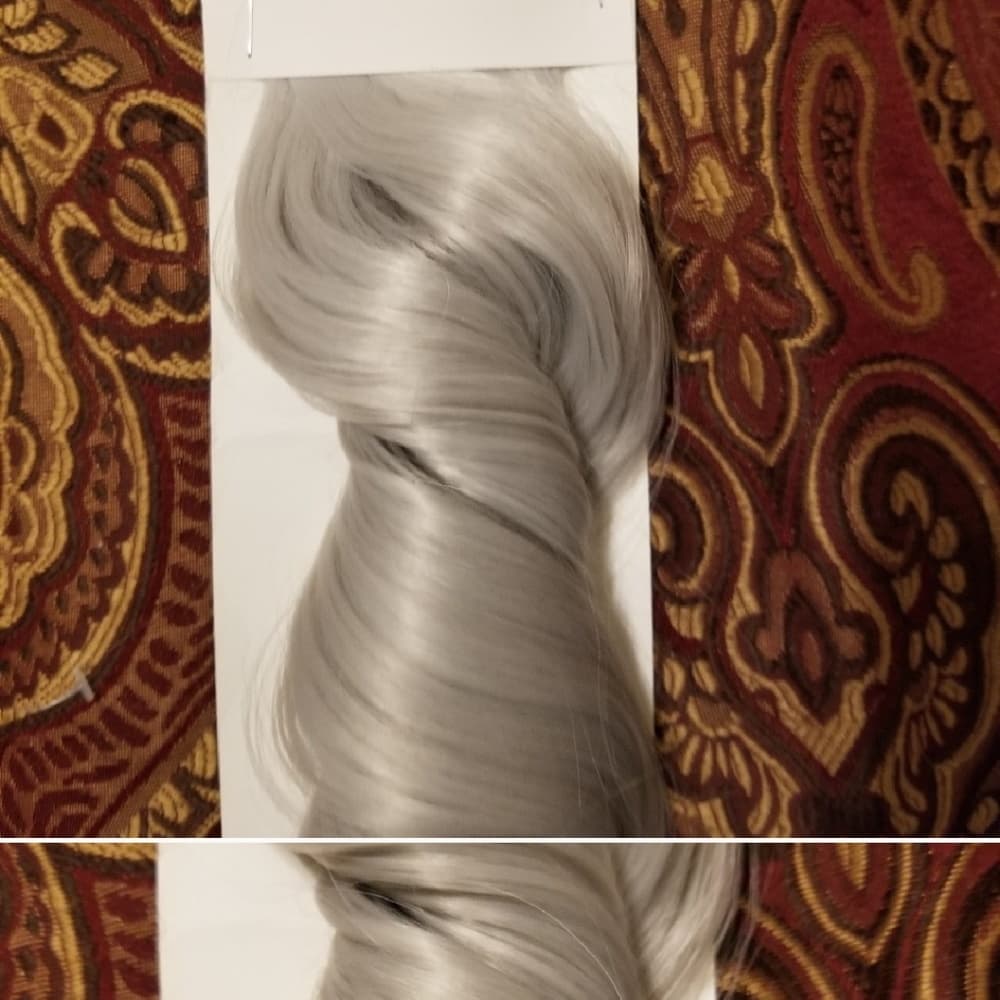 Gray Silver Full Head Clip in Extension - Thumbnail 2