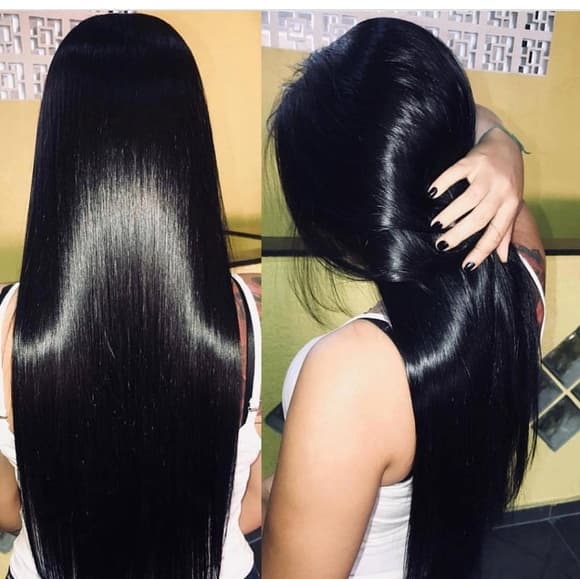 Black Full Head clip in Extensions - Thumbnail 3