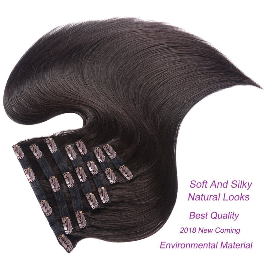 Dark Brown Full Head Clip in Extension - Thumbnail 4