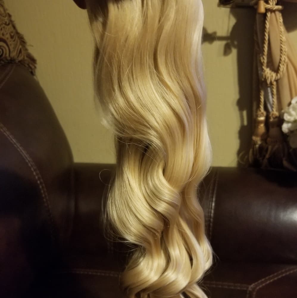 Blonde Beauty Full Head clip in Extension - Thumbnail 3