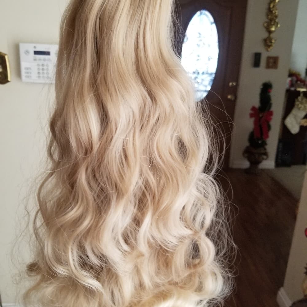 Blonde Beauty Full Head clip in extension - Thumbnail 4